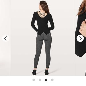 6(♡)Lululemon Wrap it Back Sweater Black